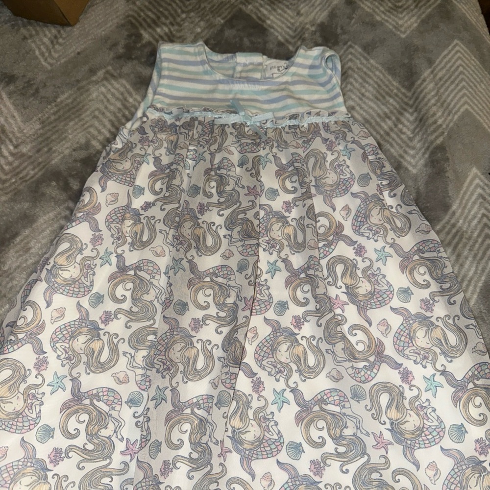 Jillians closet coastal Mermaid Semi-sheer Spring & Summer Dress Size 24 Months